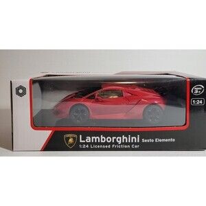 Lamborghini Sesto Elemento 1:24 Licensed Friction Car Red by Braha New